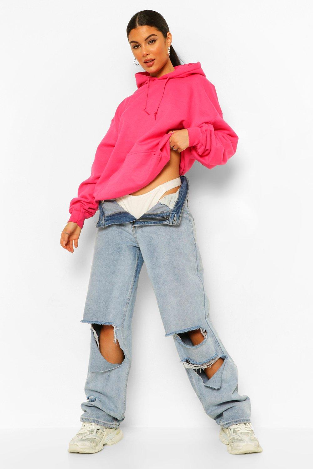 Fel Roze Oversized Hoodie